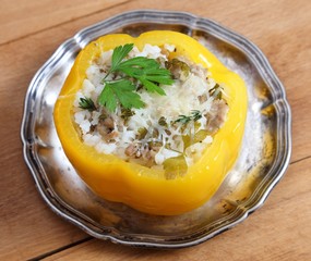 Stuffed pepper.