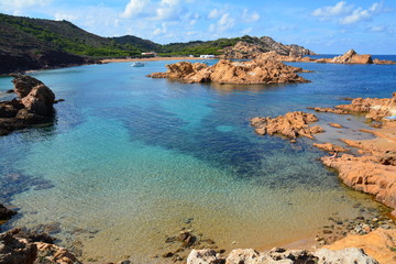 Plage Pregonda Minorque Baléares Espagne