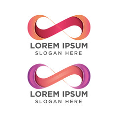 Fototapeta premium awesome infinity logo design vector