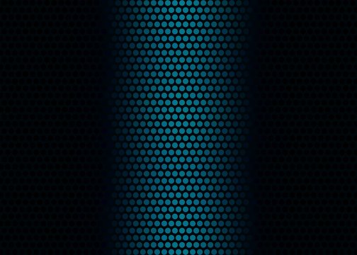 metallic blue foil texture with dot polished glossy abstract background with copy space, metal gradient template for gold border © QuietWord