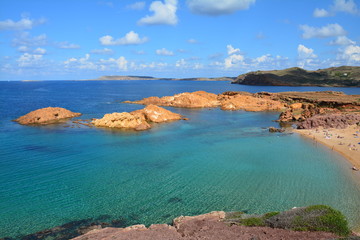Fototapeta premium Plage Pregonda Minorque Baléares Espagne