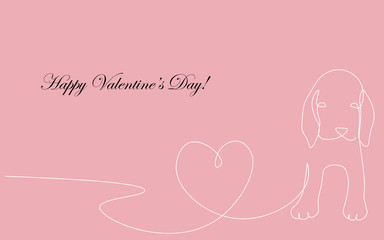 Valentines day card, love romantic design vector illustration