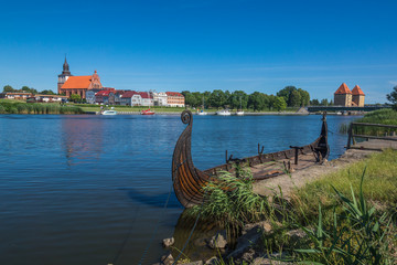 Panorama of the city of Wolin, Poland