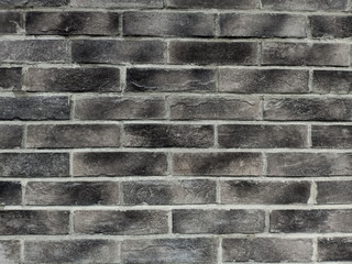 Gray brick wall. Construction material texture.