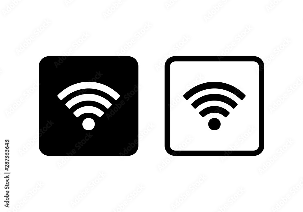 Poster wifi icon symbols vector. symbol for web site computer and mobile.