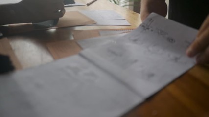 Teamwork in design studio concept