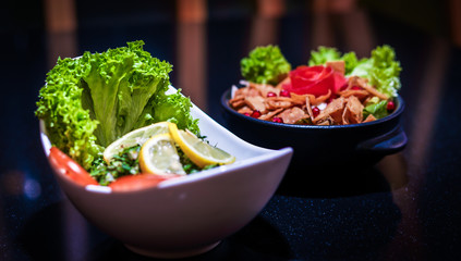 fresh salad in a bowl