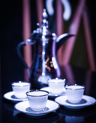 cup of coffee on table