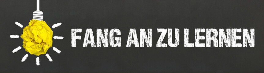 Fang an zu lernen
