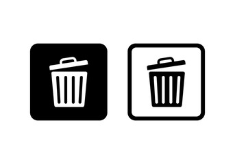 trash icon, Delete icon symbol vector