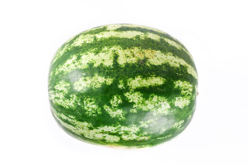 closeup of some pieces of refreshing watermelon isolated on a white background