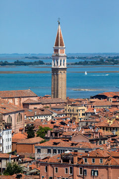 San Francesco Della Vigna Viewed From St. Marks Campanile