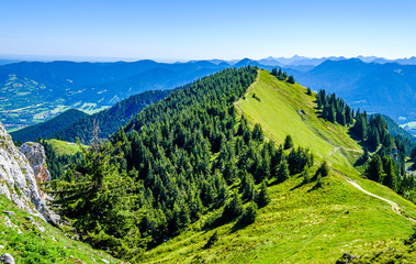 Fototapeta premium view at the brauneck mountain