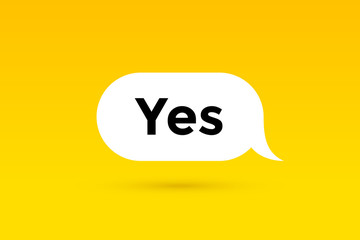 Yes. Banner, speech bubble, poster and sticker concept