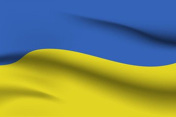 World flags. Country national flag background. Ukraine. Vector illustration.