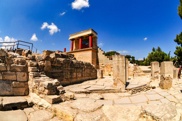 The famous ruins of Knossos in Crete