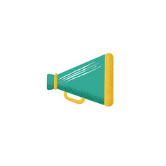 Speaker icon in cartoon style for different design.