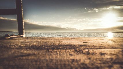 Sunset at a pier collection 89