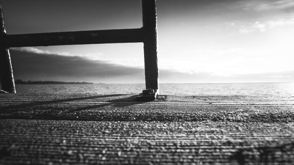 Fototapeta premium Sunset at a pier collection 62