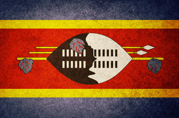 Grunge Flag of Swaziland