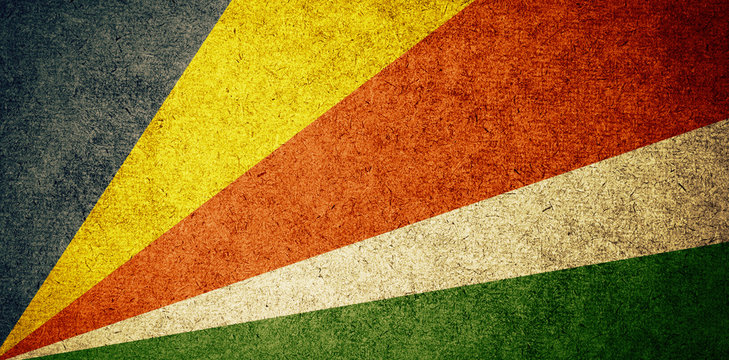 Grunge Flag of Seychelles © 895studio