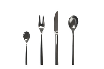 cutlery on a white background isolate