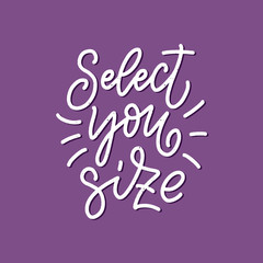 Abstract lettering about sport and fitness for poster or print design. Healthy lifestyle. Modern calligraphy for business success concept. Handwritten letters. Typography funny quote. Vector