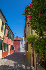 The Island of Burano in Italy