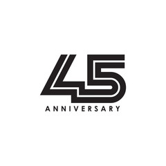 Years celebrating anniversary emblem logo design template