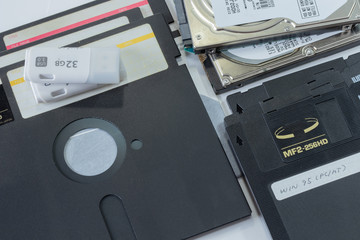 Obraz premium 記憶メディア