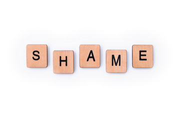 The word SHAME