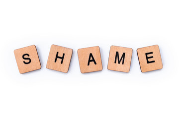 The word SHAME
