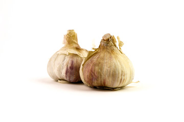 Garlic isolated on white background