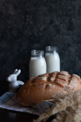 Fresh delicious homemade rustic bread