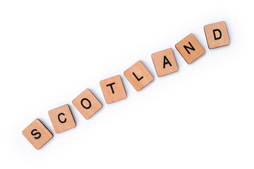 The word SCOTLAND