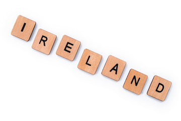 The word IRELAND