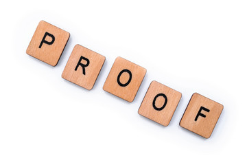 The word PROOF