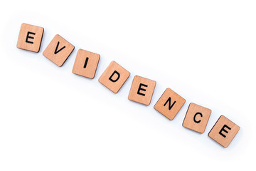 The word EVIDENCE