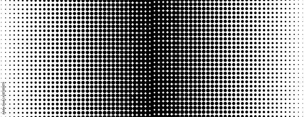 Poster vintage linear with halftone. abstract halftone texture. round abstract geometric linear pattern. ab