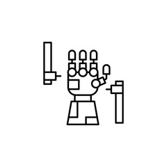 Bionic arm, medicine icon. Element of medicine technology icon