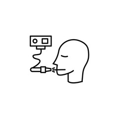 Laser surgery, icon. Element of medicine technology icon