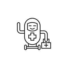 Nurse, medicine robot icon. Element of medicine technology icon