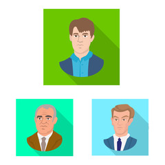 Vector design of checkmate and thin symbol. Collection of checkmate and target stock vector illustration.