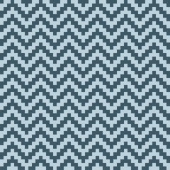 Seamless pattern with white and blue chevron