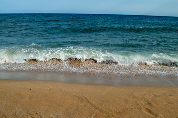 waves on the beach