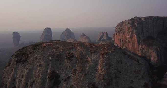 Black rocks at Pungo Andongo National Park, Angola, Africa