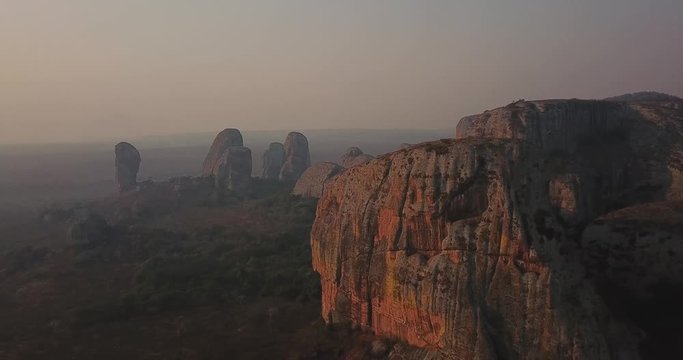 Black rocks at Pungo Andongo National Park, Angola, Africa