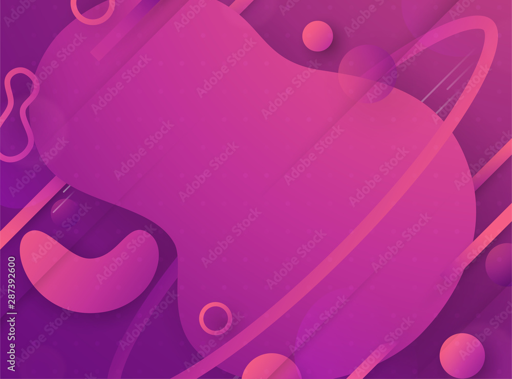 Wall mural modern abstract background in liquid and fluid style. trend design of the world. 3d illustration tem