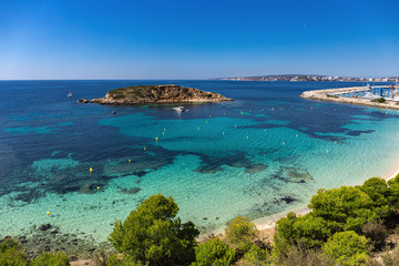 Fototapeta premium Rocky island off the coast of Mallorca