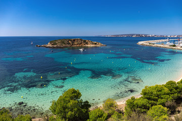 Rocky island off the coast of Mallorca